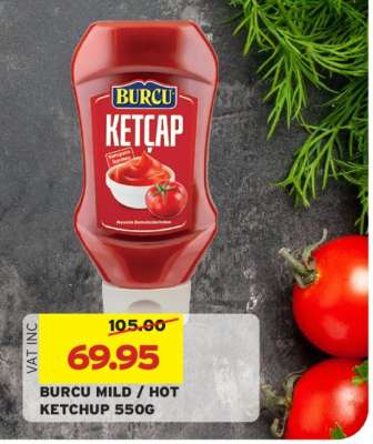 BURCU MILD / HOT KETCHUP 550G