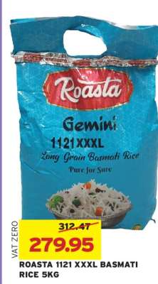 ROASTA 1121 XXXL BASMATI RICE 5KG