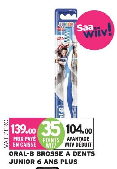 ORAL-B BROSSE A DENTS JUNIOR 6 ANS PLUS