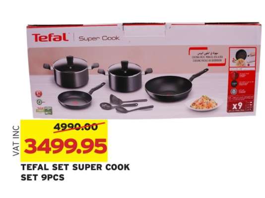 TEFAL SET SUPER COOK SET 9PCS
