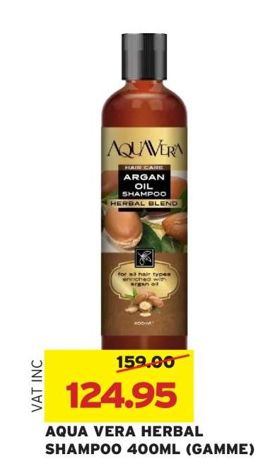 AQUA VERA HERBAL SHAMPOO 400ML (GAMME)