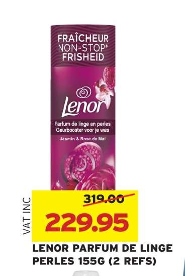 LENOR PARFUM DE LINGE PERLES 155G (2 REFS)