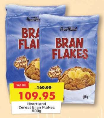 Heartland Cereal Bran Flakes 500g