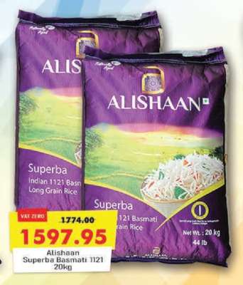 Alishaan Superba Basmati 1121 20kg