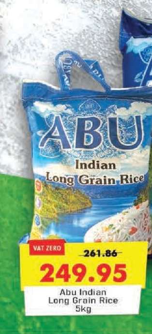 Abu Indian Long Grain Rice 5kg
