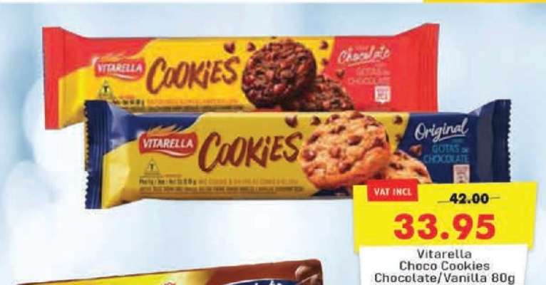 Vitarella Choco Cookies Chocolate/Vanilla 80g