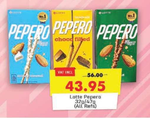 Lotte Pepero 32g/47g (All Refs)