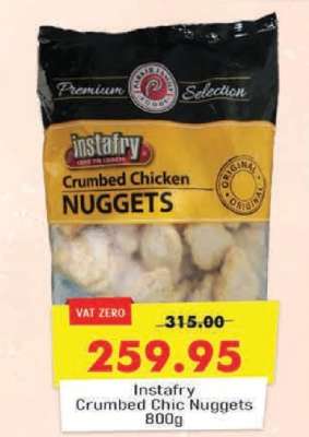 Instafry Crumbed Chic Nuggets 800g