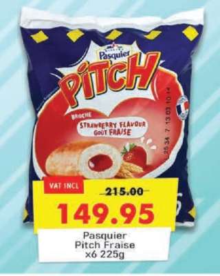 Pasquier Pitch Fraise x6 225g