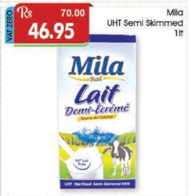 Mila UHT Semi Skimmed 1lt