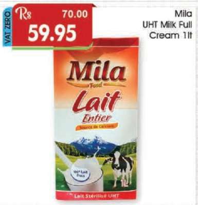 Mila UHT Milk Full Cream 1lt