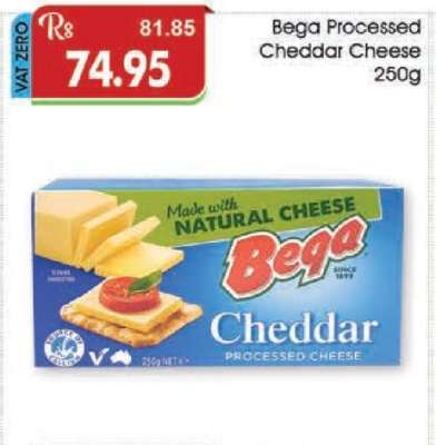 Bega Processed Cheddar Cheese 250g
