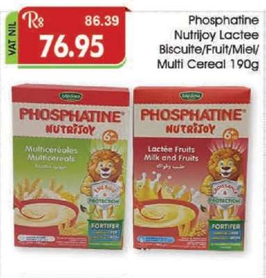 Phosphatine Nutrijoy Lactee Biscuit/Fruit/Miel/Multi Cereal 190g