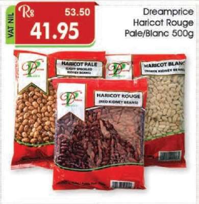 Dreamprice Haricot Rouge Pale/Blanc 500g