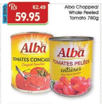 Alba Chopped/Whole Peeled Tomato 780g