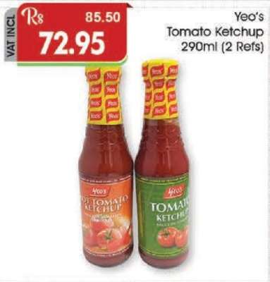 Yeo's Tomato Ketchup 290ml (2 Refs)