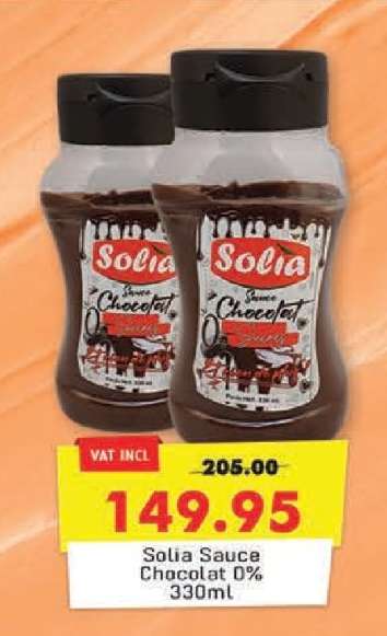 Solia Sauce Chocolat 0%
