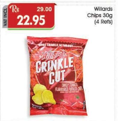 Willards Chips 30g (4 Refs)