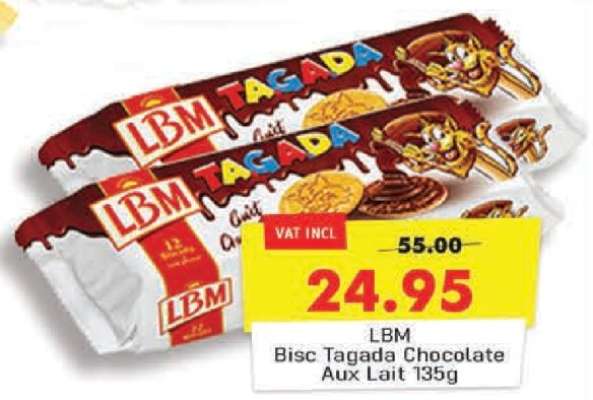 LBM Bisc Tagada Chocolate aux Lait 135g