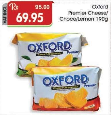 Oxford Premier Cheese/Choco/Lemon 190g