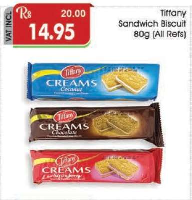 Tiffany Sandwich Biscuit 80g (All Refs)