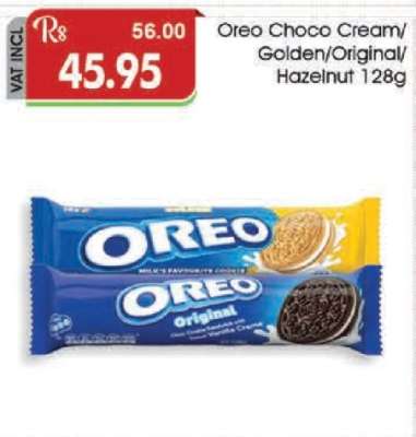 Oreo Choco Cream/Golden/Original/Hazelnut 128g