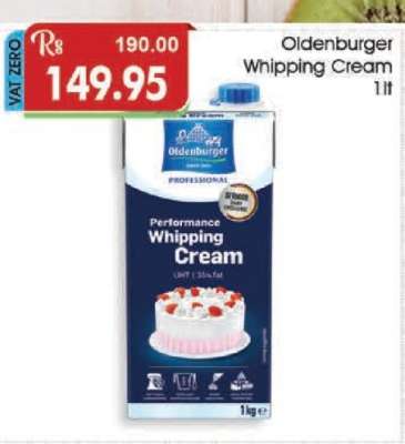 Oldenburger Whipping Cream 1lt