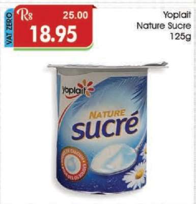Yoplait Nature Sucre 125g