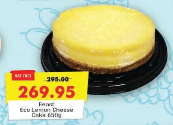 Feast Eco Lemon Cheese Cake 650g