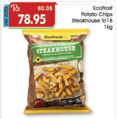 Ecofrost Potato Chips Steakhouse 9/18 1kg