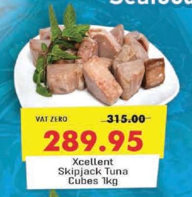 Xcellent Skipjack Tuna Cubes 1kg