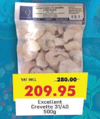 Excellent Crevette 31/40 500g