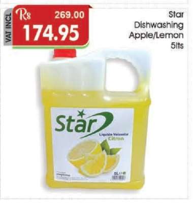 Star Dishwashing Apple/Lemon 5lts