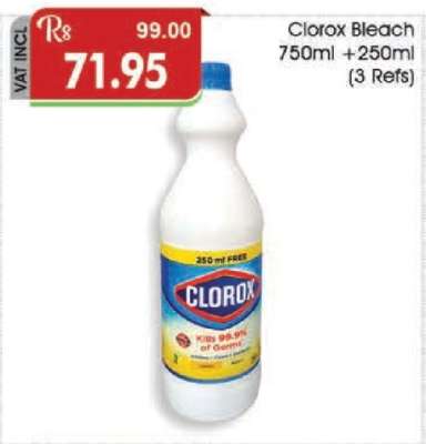 Clorox Bleach 750ml + 250ml