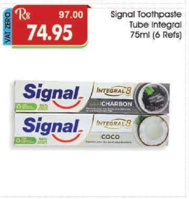 Signal Toothpaste Tube Integral 75ml (6 Refs)