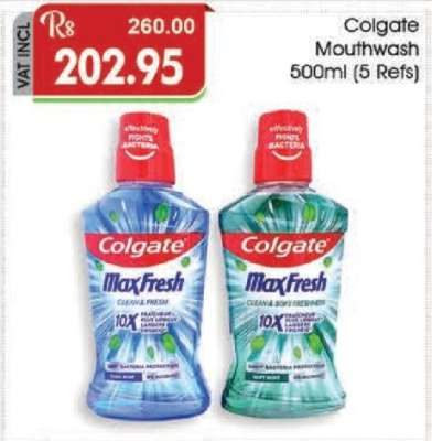 Colgate Mouthwash 500ml (5 Refs)