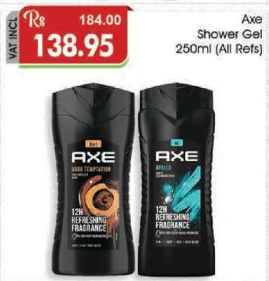 Axe Shower Gel 250ml (All Refs)