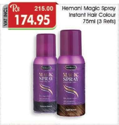 Hemani Magic Spray Instant Hair Colour 75ml (3 Refs)