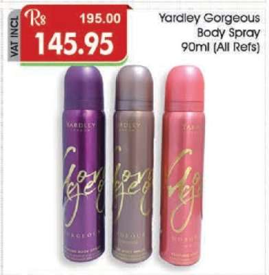 Yardley Gorgeous Body Spray