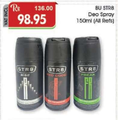 BU/Str8 Deo Spray 150ml (All Refs)