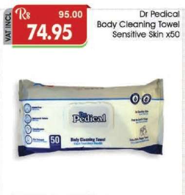 Dr Pedical Body Cleaning Towel Sensitive Skin x50