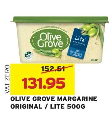 OLIVE GROVE MARGARINE ORIGINAL / LITE 500G