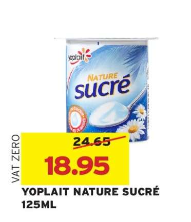 Yoplait Nature Sucre
