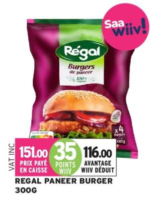 REGAL PANEER BURGER 300G