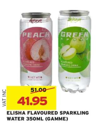 ELISHA FLAVOURED SPARKLING WATER 350ML (GAMME)