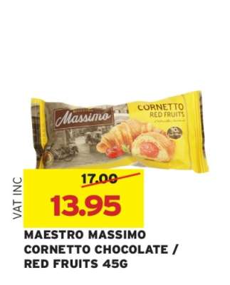 MAESTRO MASSIMO CORNETTO CHOCOLATE / RED FRUITS 45G