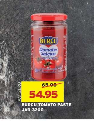 BURCU TOMATO PASTE JAR 320G