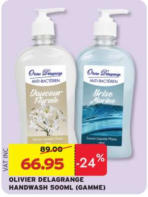 OLIVIER DELAGRANGE HANDWASH 500ML (GAMME)
