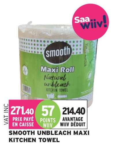 SMOOTH UNBLEACH MAXI KITCHEN TOWEL