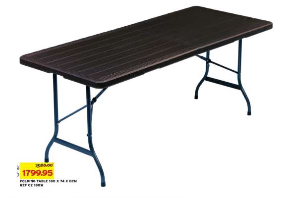 FOLDING TABLE 180 X 74 X 8CM